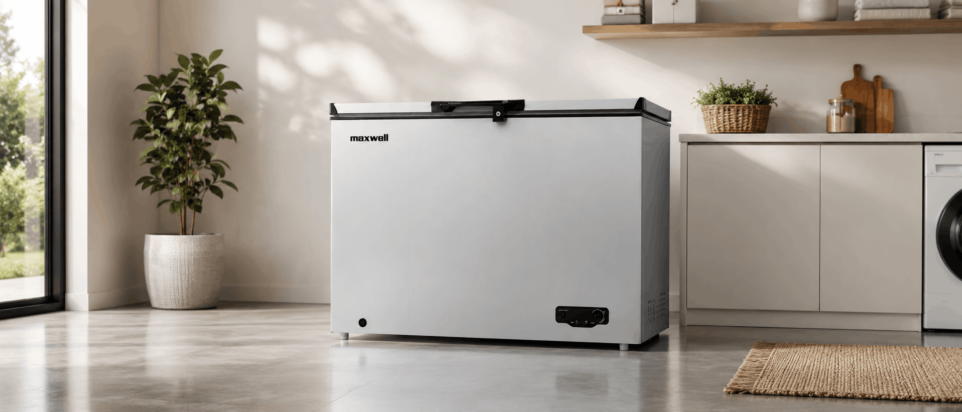 Congélateur Horizontal Maxwell 480L Blanc Avec Ventilateur